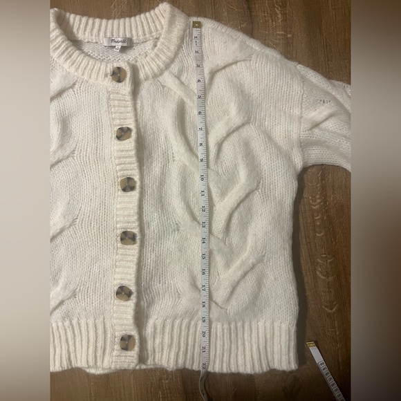 Madewell Antique Cream Ashmont Cardigan Sweater - Picture 7 of 7